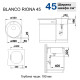 Кам'яна кухонна мийка Blanco RIONA 45 Антрацит (521396)
