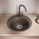 Кам'яна кухонна мийка Blanco RIONA 45 Вулканічний сірий (527326)