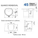 Кухонна мийка з нержавіючої сталі Blanco RONDOVAL, полірована (513313)