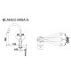 Кухонний кам'яний змішувач Blanco MIDA-S Чорний матовий (526653)