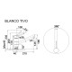 Кухонний кам'яний змішувач Blanco TiVo Хром / Темна скеля (518800)