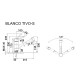 Кухонный каменный смеситель Blanco TIVO-S Хром/Вулканический серый (526976)