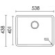 Кухонная мойка с нержавеющей стали ELLECI Space 500 R15 under top