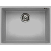 Каменная кухонная мойка ELLECI Q 110 under top aluminium 79 Серый под столешницу
