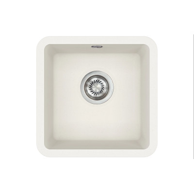 Кам'яна кухонна мийка Aquasanita Arca SQA100W Alba 710 Білий, під стільницю