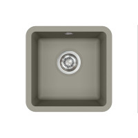 Каменная кухонная мойка Aquasanita Arca SQA100W Argent 220 Теплый бетон, под столешницу