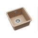 Кам'яна кухонна мийка Aquasanita Arca SQA100W Beige 110 Бежевий, під стільницю