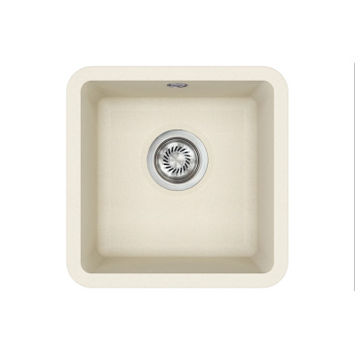 Каменная кухонная мойка Aquasanita Arca SQA100W Blanched almond 113 Миндаль, под столешницу