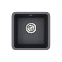 Кам'яна кухонна мийка Aquasanita Arca SQA100W Graphite 222 Графіт, під стільницю