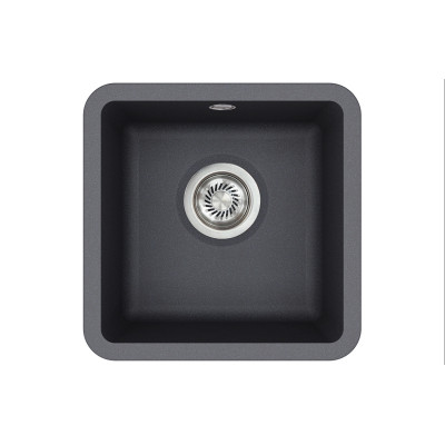 Каменная кухонная мойка Aquasanita Arca SQA100W Graphite 222 Графит, под столешницу