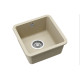 Каменная кухонная мойка Aquasanita Arca SQA100W Silica 111 Бежевый, под столешницу