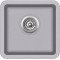 Кам'яна кухонна мийка Aquasanita Arca SQA100W Alumetallic 202 Сірий металік, під стільницю