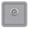 Каменная кухонная мойка Aquasanita Arca SQA100W Light Grey 221 Светло-серый, под столешницу