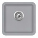 Каменная кухонная мойка Aquasanita Arca SQA100W Light Grey 221 Светло-серый, под столешницу