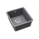 Каменная кухонная мойка Aquasanita Arca SQA101W Alumetallic 202 Алюметаллик, под столешницу