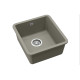 Каменная кухонная мойка Aquasanita Arca SQA101W Argent 220 Теплый бетон, под столешницу