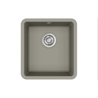Каменная кухонная мойка Aquasanita Arca SQA101W Argent 220 Теплый бетон, под столешницу