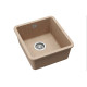 Каменная кухонная мойка Aquasanita Arca SQA101W Beige 110 Бежевый, под столешницу