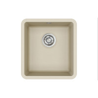 Каменная кухонная мойка Aquasanita Arca SQA101W Silica 111 Бежевый, под столешницу