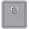 Каменная кухонная мойка Aquasanita Arca SQA101W Light Grey 221 Светло-серый, под столешницу