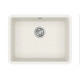 Каменная кухонная мойка Aquasanita Arca SQA102W Alba 710 Белый, под столешницу