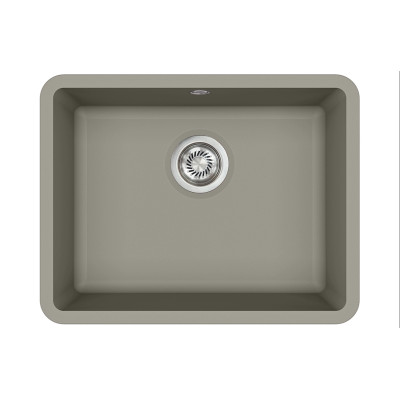 Каменная кухонная мойка Aquasanita Arca SQA102W Argent 220 Теплый бетон, под столешницу