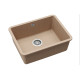 Каменная кухонная мойка Aquasanita Arca SQA102W Beige 110 Бежевый, под столешницу