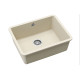Каменная кухонная мойка Aquasanita Arca SQA102W Blanched almond 113 Миндаль, под столешницу