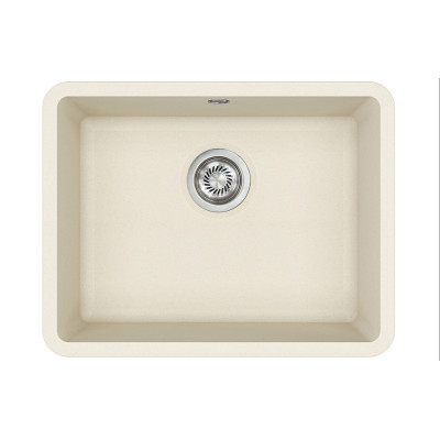 Каменная кухонная мойка Aquasanita Arca SQA102W Blanched almond 113 Миндаль, под столешницу