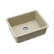 Каменная кухонная мойка Aquasanita Arca SQA102W Silica 111 Бежевый, под столешницу