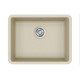 Каменная кухонная мойка Aquasanita Arca SQA102W Silica 111 Бежевый, под столешницу