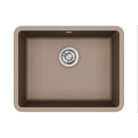 Кам'яна кухонна мийка Aquasanita Arca SQA102W Warm Mocha 114 Коричневий, під стільницю