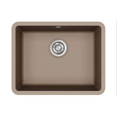 Кам'яна кухонна мийка Aquasanita Arca SQA102W Warm Mocha 114 Коричневий, під стільницю