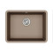 Кам'яна кухонна мийка Aquasanita Arca SQA102W Warm Mocha 114 Коричневий, під стільницю