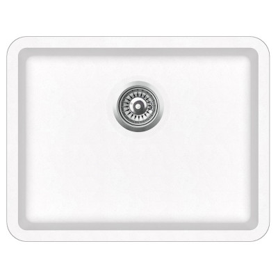 Кам'яна кухонна мийка Aquasanita Arca SQA102W Alba 710 Білий, під стільницю