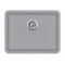 Каменная кухонная мойка Aquasanita Arca SQA102W Light Grey 221 Светло-серый, под столешницу