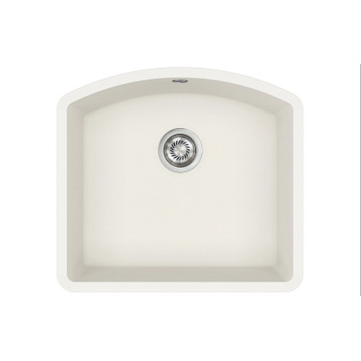Каменная кухонная мойка Aquasanita Arca SQA103W Alba 710 Белый, под столешницу