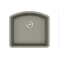 Каменная кухонная мойка Aquasanita Arca SQA103W Argent 220 Теплый бетон, под столешницу