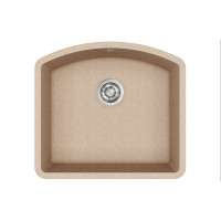 Каменная кухонная мойка Aquasanita Arca SQA103W Beige 110 Бежевый, под столешницу