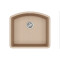 Каменная кухонная мойка Aquasanita Arca SQA103W Beige 110 Бежевый, под столешницу