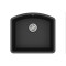 Каменная кухонная мойка Aquasanita Arca SQA103W Black Metallic 601 Черный металлик, под столешницу