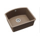 Кам'яна кухонна мийка Aquasanita Arca SQA103W Warm Mocha 114 Коричневий, під стільницю