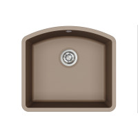 Кам'яна кухонна мийка Aquasanita Arca SQA103W Warm Mocha 114 Коричневий, під стільницю