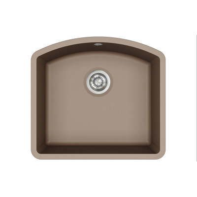 Кам'яна кухонна мийка Aquasanita Arca SQA103W Warm Mocha 114 Коричневий, під стільницю