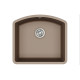 Кам'яна кухонна мийка Aquasanita Arca SQA103W Warm Mocha 114 Коричневий, під стільницю