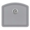 Каменная кухонная мойка Aquasanita Arca SQA103W Light Grey 221 Светло-серый, под столешницу