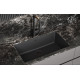 Кам'яна кухонна мийка Aquasanita Arca SQA104W Graphite 222 Графіт, під стільницю