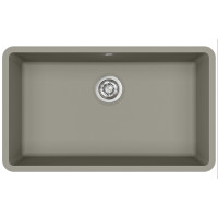 Кам'яна кухонна мийка Aquasanita Arca SQA104W Argent 220 Теплий бетон, під стільницю