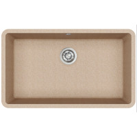 Кам'яна кухонна мийка Aquasanita Arca SQA104W Beige 110 Бежевий, під стільницю