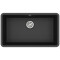 Кам'яна кухонна мийка Aquasanita Arca SQA104W Black Metallic 601 Чорний металік, під стільницю